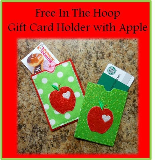 ITH Gift Card Holder 15 Free In the Hoop Designs (ITH)