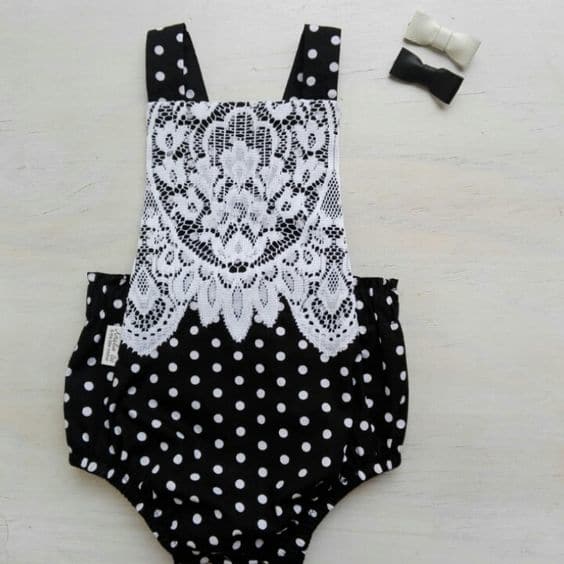 Lace romper Perfect examples of how to embellish Kids clothing