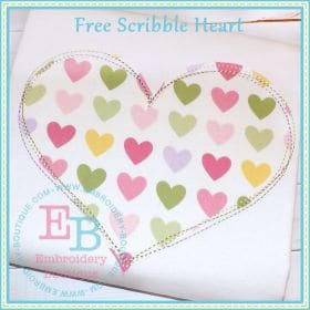 scribble heart pic 15 Sites that offer Free Embroidery Designs