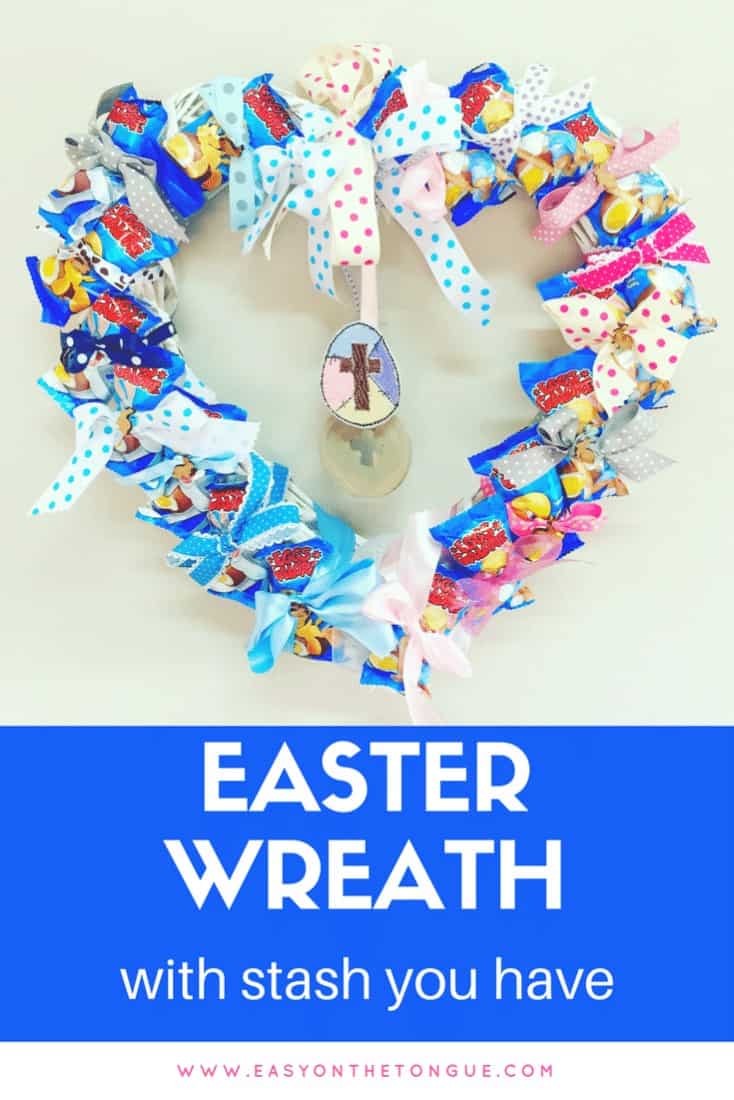 Challenge – Make a frugal Easter Wreath with what you have
