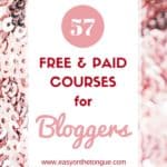 How to start a blog 57 Free Paid Blogger Courses. Click to get the list at www.easyonthetongue.com  150x150 How to start a blog – 30+ Free and Paid Bloggers Courses