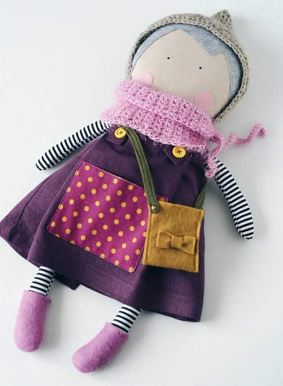 Fabric doll made by Nata patterns on Etsy Did you know handmade dolls are so popular?