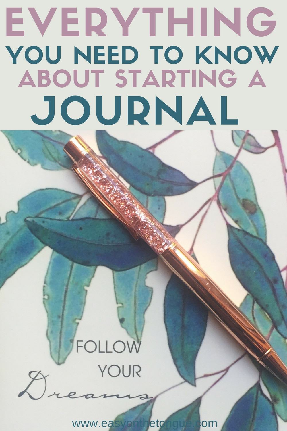 Journaling Get started with enough Ideas and Resources to make it a daily organised habit. Get all the detail on www.easyonthetongue.com journal journaling 2 Journaling – How to Start and Choosing One to Inspire you