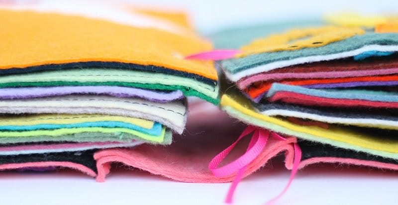 binding a felt book strings by DoSmallThingsWithLove Learn how to make a Quiet Book