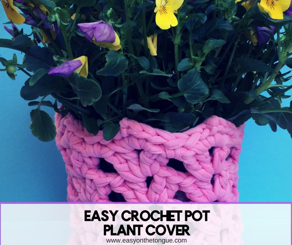 How to Crochet an Easy Pot Plant Cover