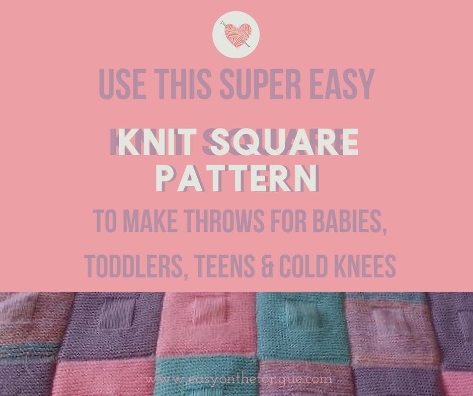 Easy Knit Square Pattern that you’ll Love to Make