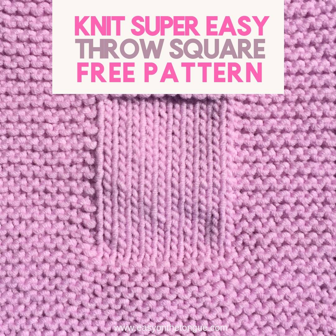 Knit a super easy Square Free Pattern IG squareknitpattern knitquare freeknitpattern Easy Knit Square Pattern that you’ll Love to Make