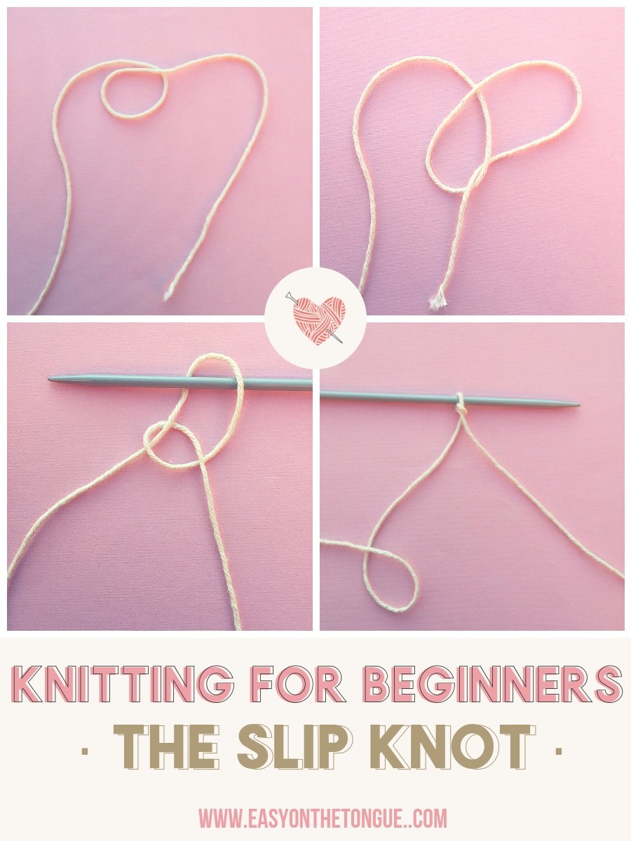 Knitting for Beginners The Slip Knot knitting beginnerknitting slipknot Knitting for Beginners – How to make a slip knot