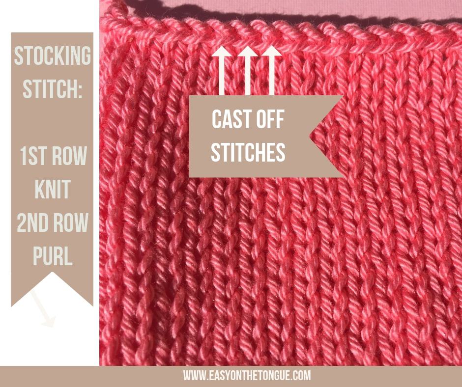 knitting cast off Knitting for Beginners  – How to start, Essentials + Free Download