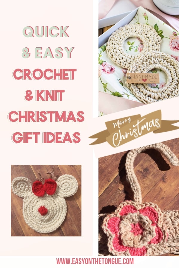 crochet knit christmas gift ideas crochetgiftideas knitgiftideas Grab the free snow animal Christmas gift tags
