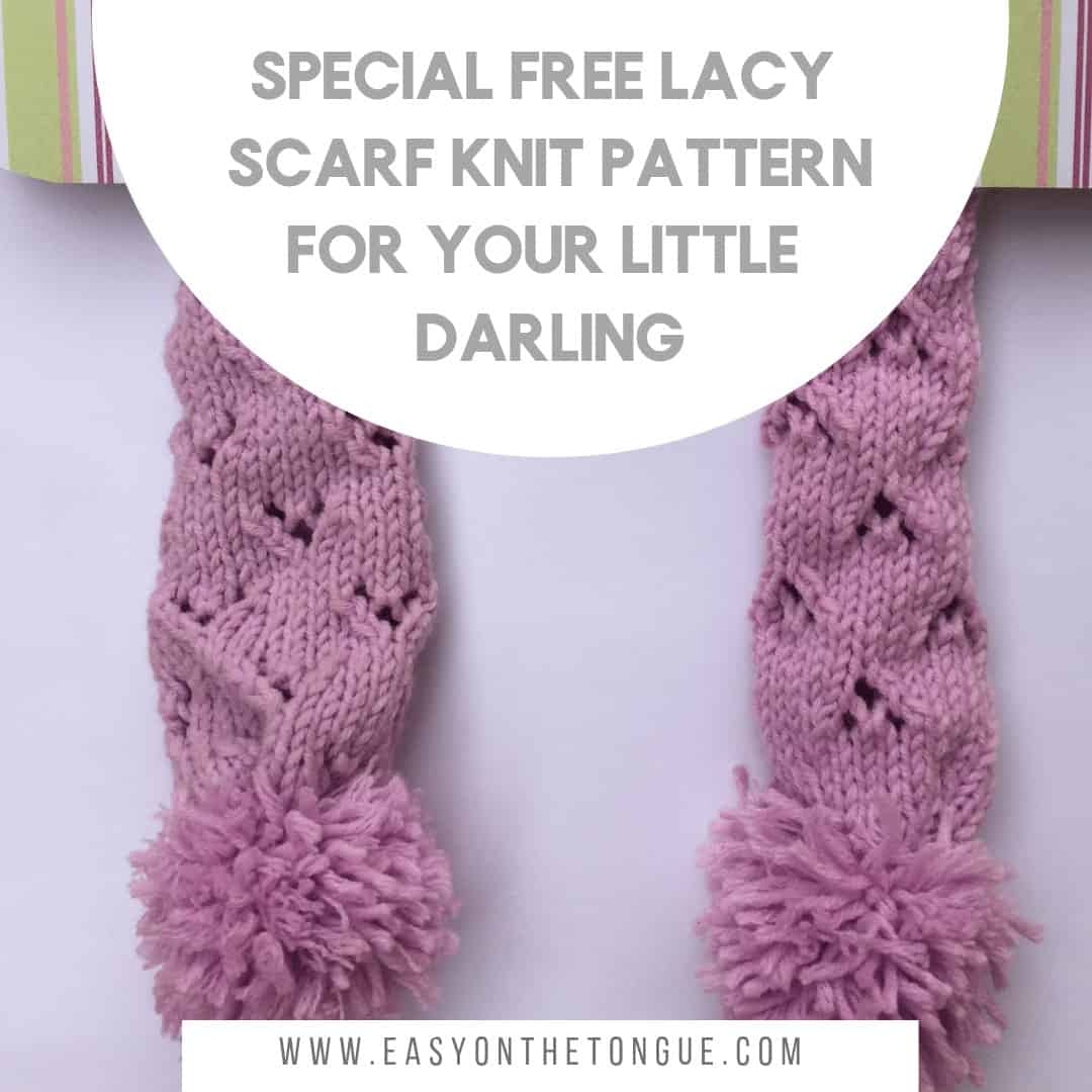 special free lacy scarf knit pattern little darling ig Special Free Lacy Scarf Knit Pattern for your Little Darling