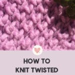 how to knit twisted moss stitch 150x150 Knitting Stitches and How to Knit Twisted Moss Stitch