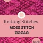 moss stitch zigzag 1 mosszigzag knittingmoss 2 150x150 Knitting Stitches – Learn how to knit Moss Stitch ZigZag