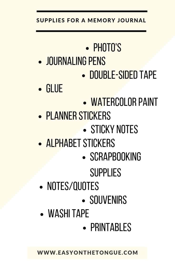 Journaling supplies journaling plannersupplies How to easily turn your Planner into a Memory Journal