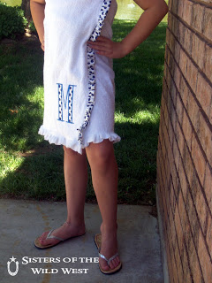 Sisters of the wild west towel wrap 21 Items to Machine embroider and wear this summer on the beach