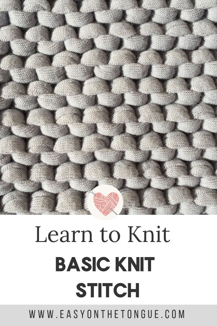 basic knit stitch basicknitstitch knittingstitches The Basic Knit Stitch, Knitting for Beginners