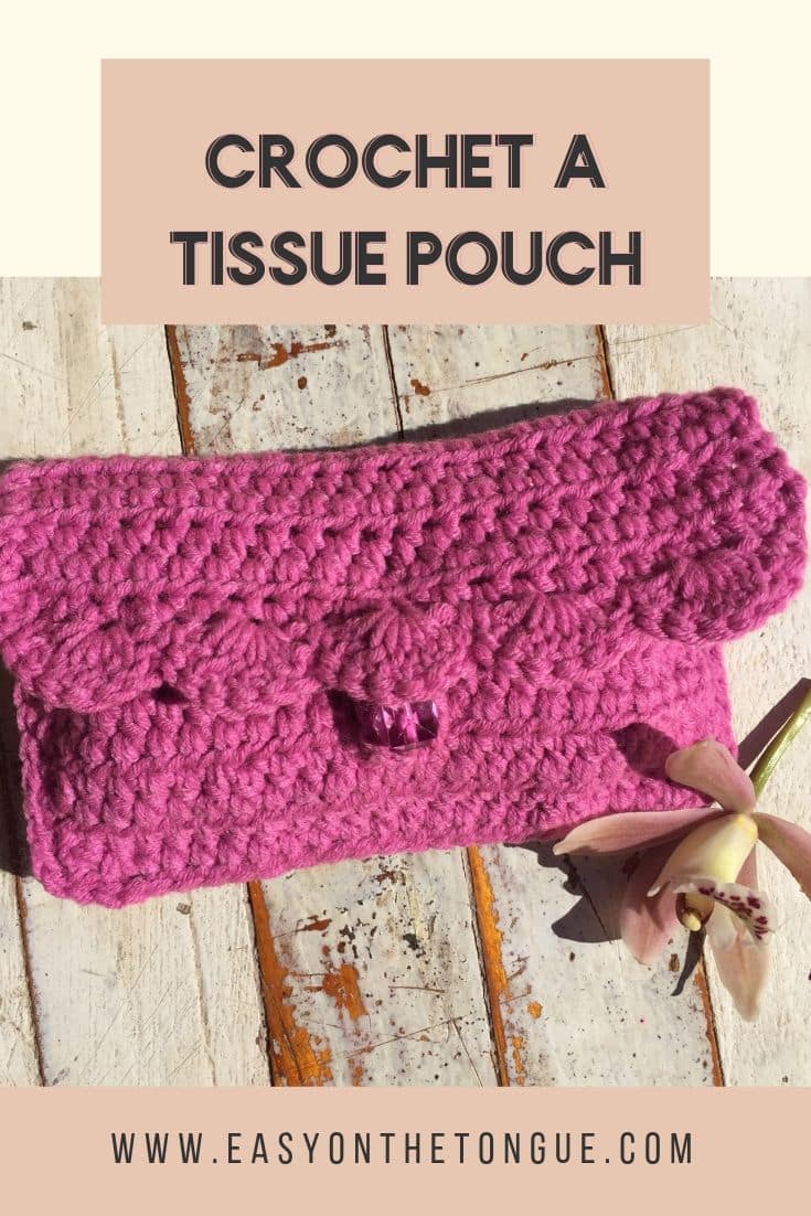 You need to crochet a pocket tissue pouch