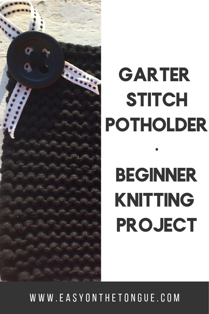 garter stitch potholder 2 basicknitstitch knittingstitches 1 1 Garter Stitch Potholder, an easy gift idea