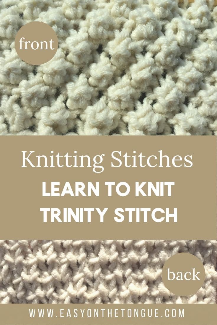 How to knit trinity stitch #trinitystitch #knittingstitches How to knit trinity stitch trinitystitch knittingstitches How to knit Trinity Stitch, Knitting Stitches