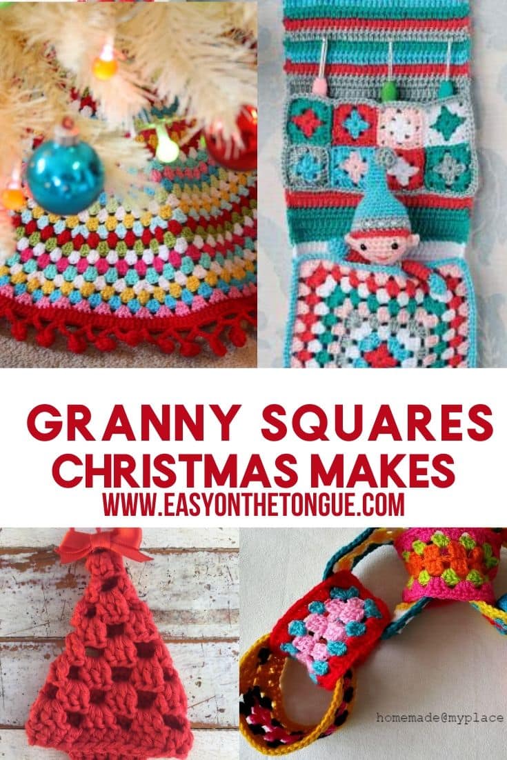 Download Crochet Easy Christmas Granny Decorations And Gifts PSD Mockup Templates