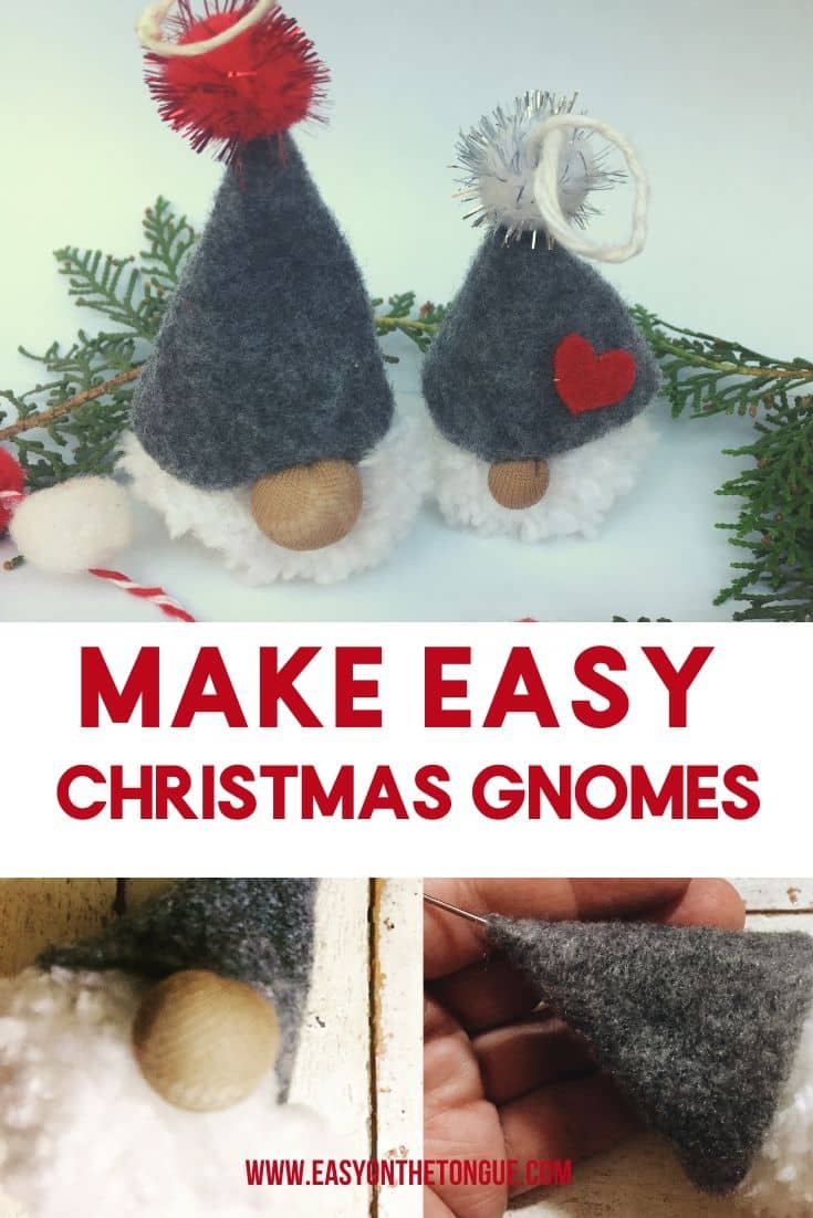Make easy Christmas gnomes in a whizz christmasgnomes crochetcrackers cchristmascrafts Easy Christmas Gnome for your  tree, quick and easy craft