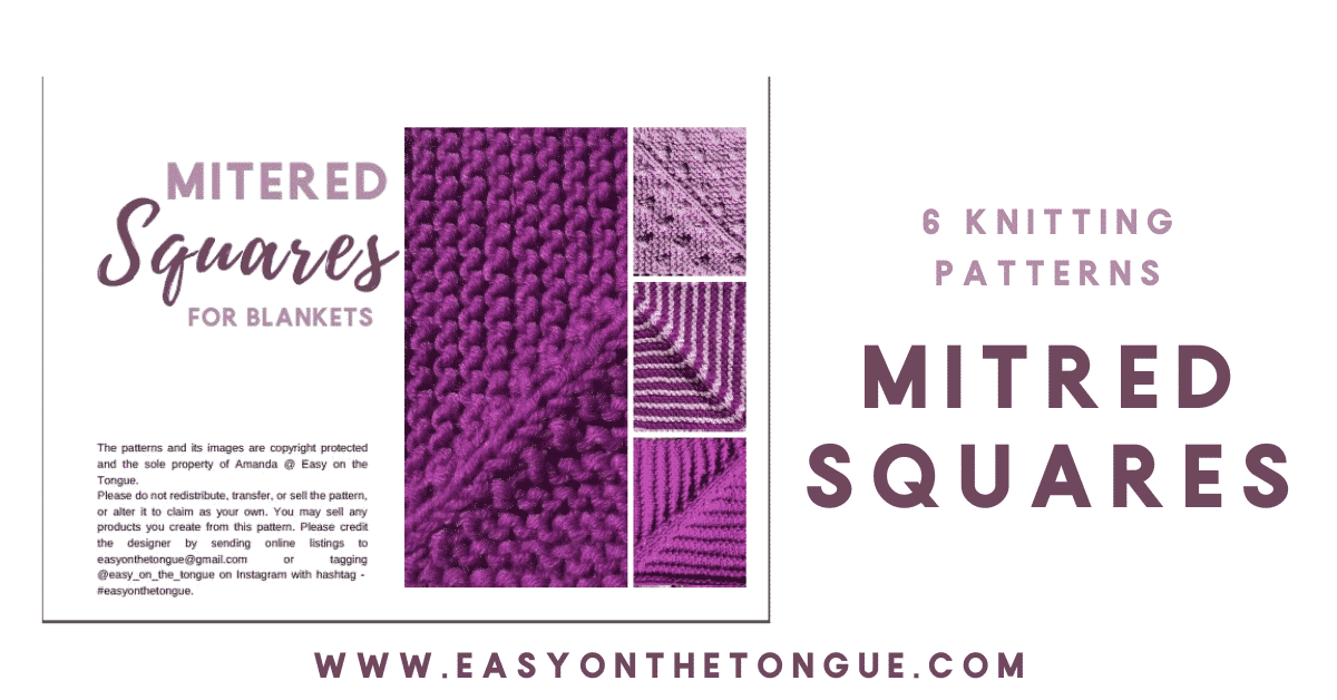 Podia Social Media Image How to Knit a Mitered Square – An Awesome Variation