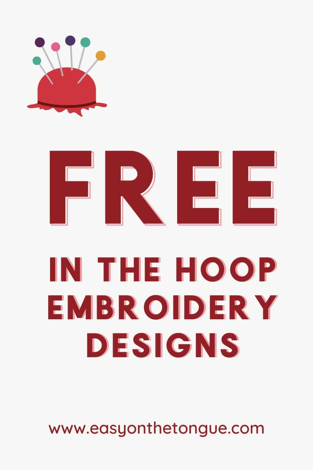 Free In the Hoop Embroidery designs 1 15 Free In the Hoop Designs (ITH)