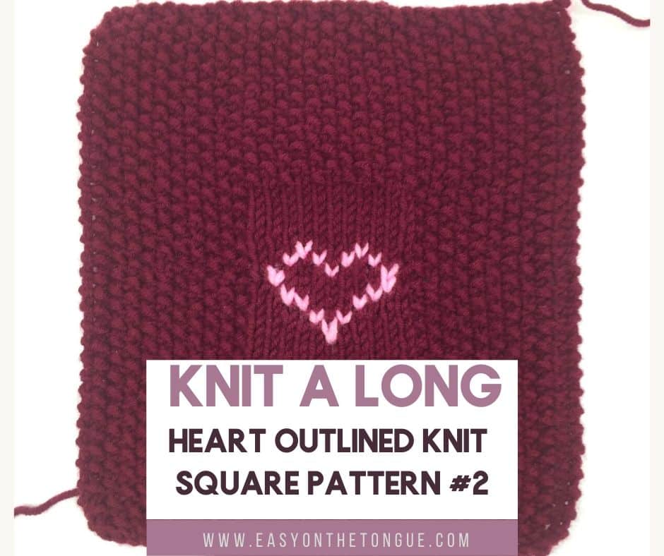 Lets knit a blanket, Square 2 moss stitch, free knitting pattern