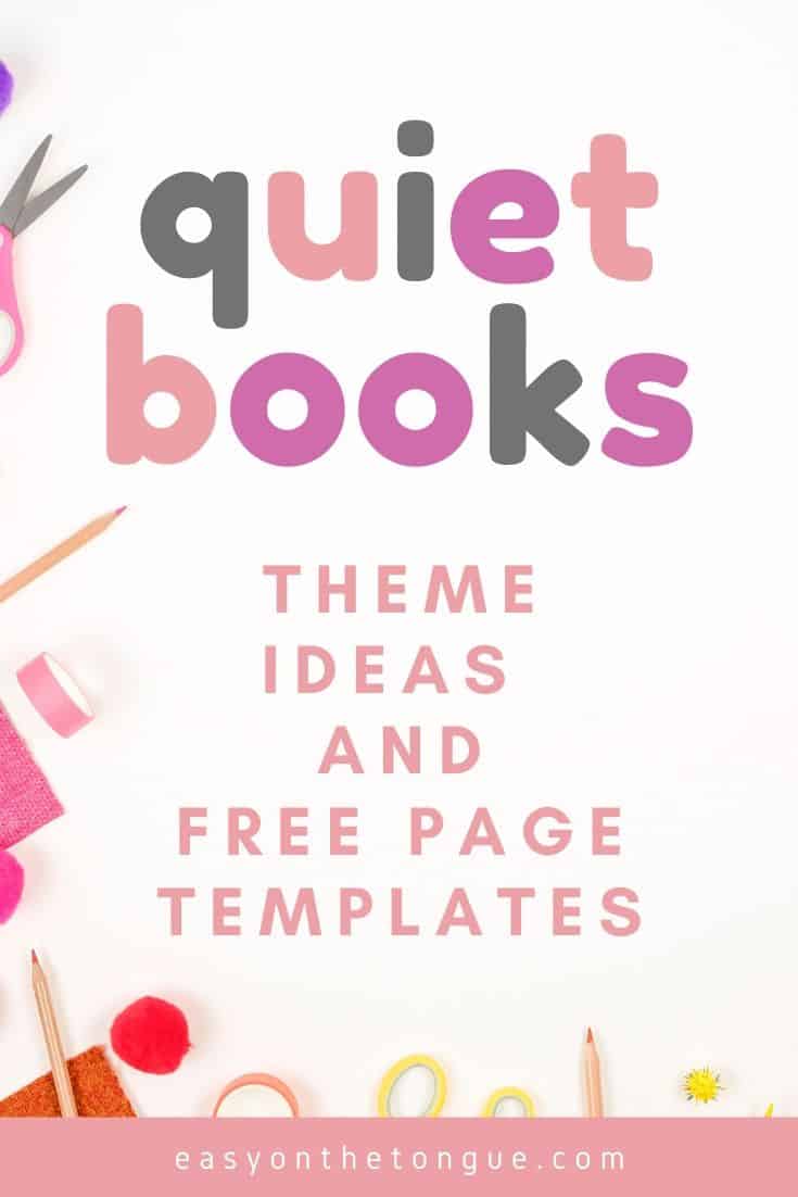 101+ Free Quiet Book Theme Ideas and Templates List