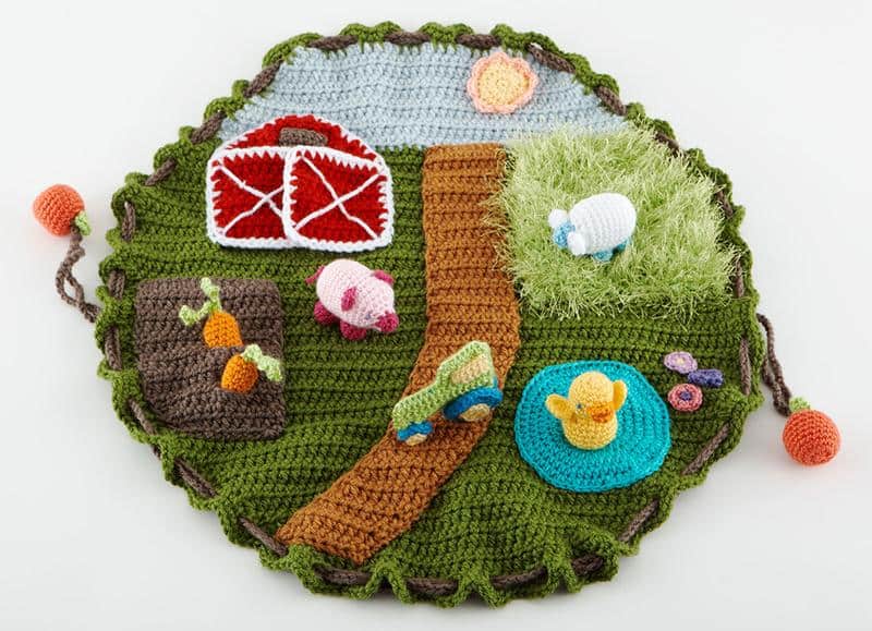 Farm playmat Best Crochet Patterns to make for Baby Boys and Toddlers