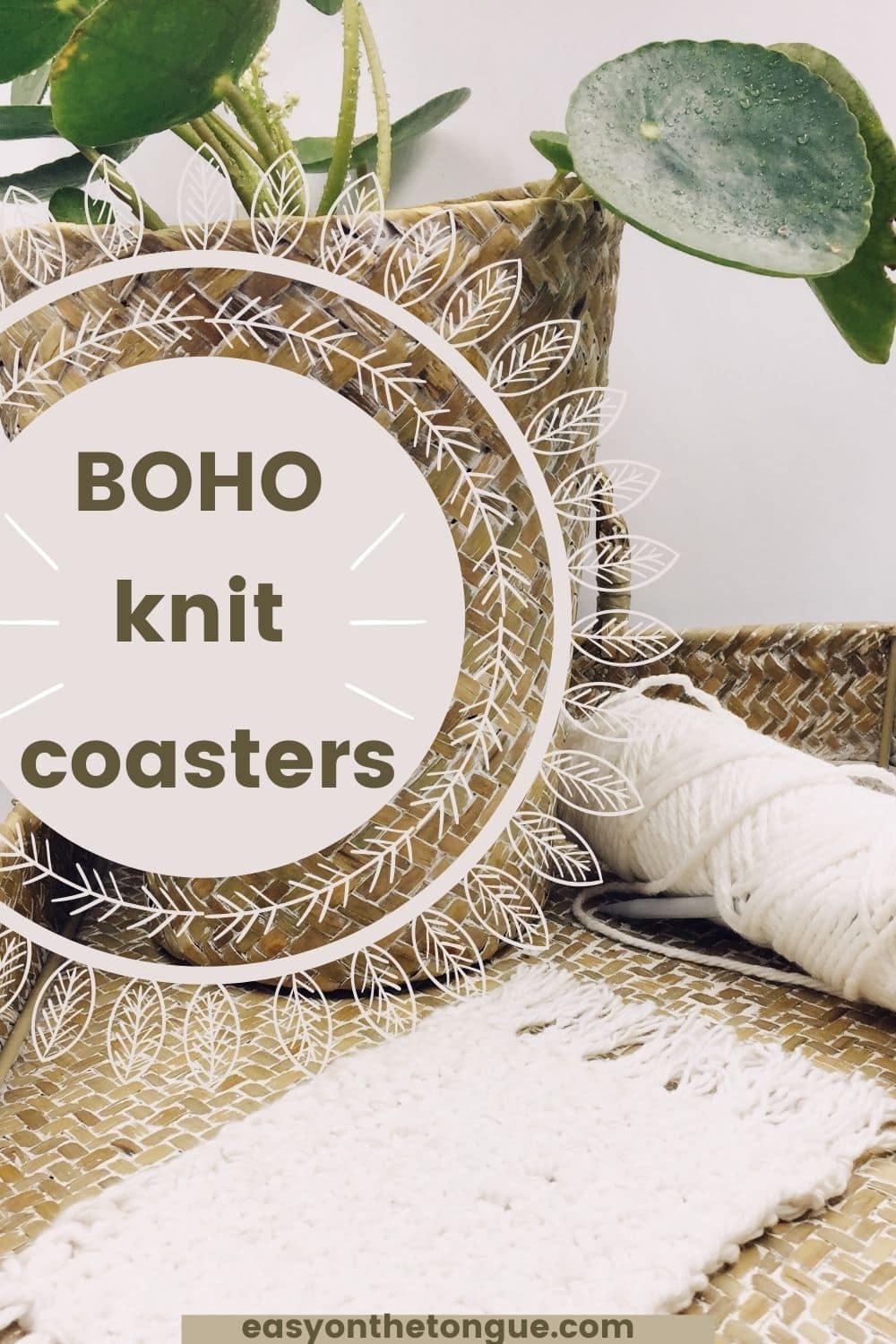 How to Knit Boho Coasters Free Pattern
