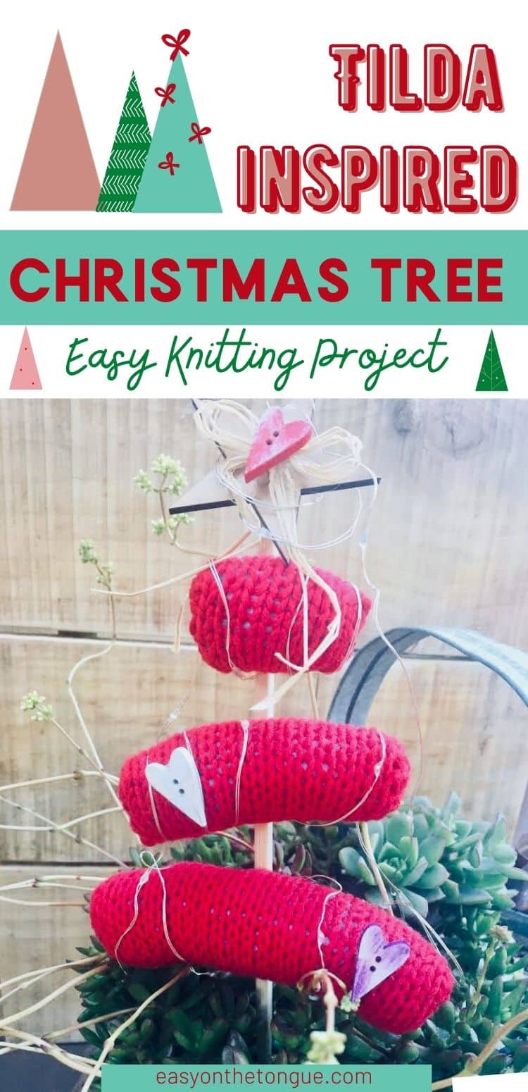 Tilda Inspired Christmas Tree Knitting Pattern Tilda Inspired Christmas Knitting Pattern, Tree in layers