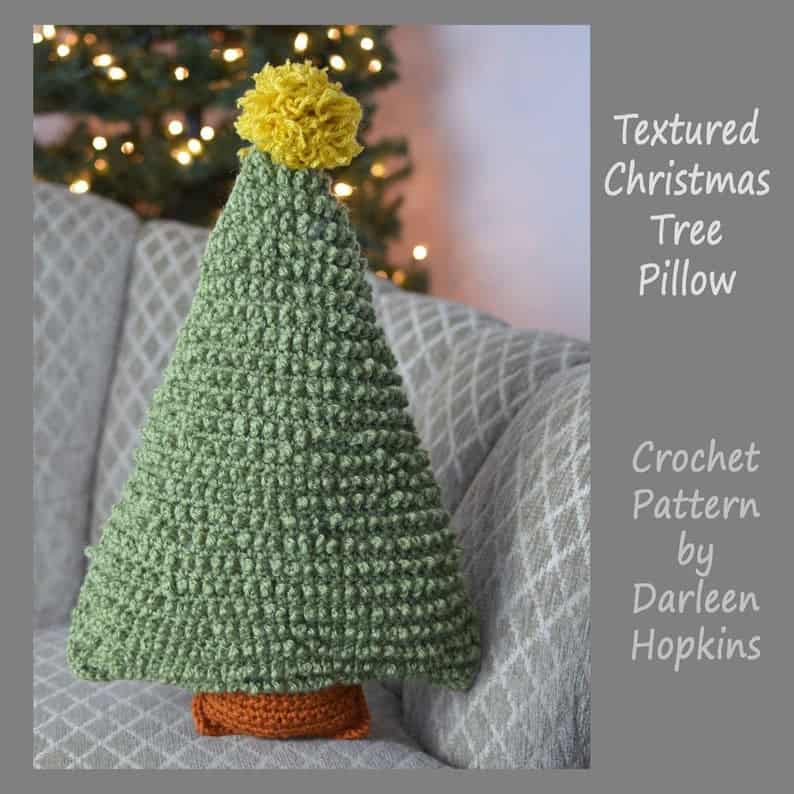 Crochet Christmas Tree Pillow by CrochetbyDarleen Youll want to Knit or Crochet one of the Best Christmas Trees