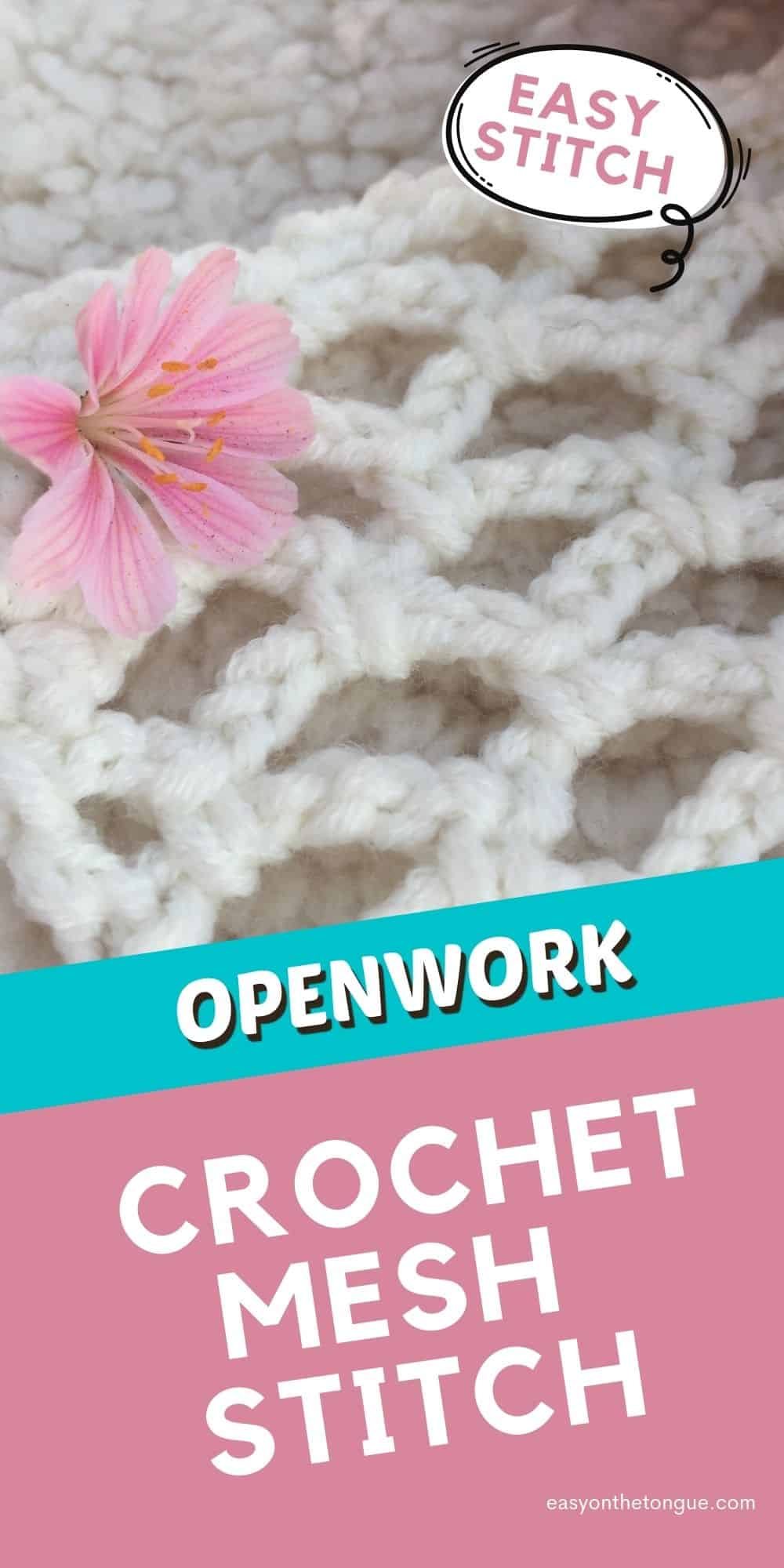 How to Crochet Diamond Mesh Stitch