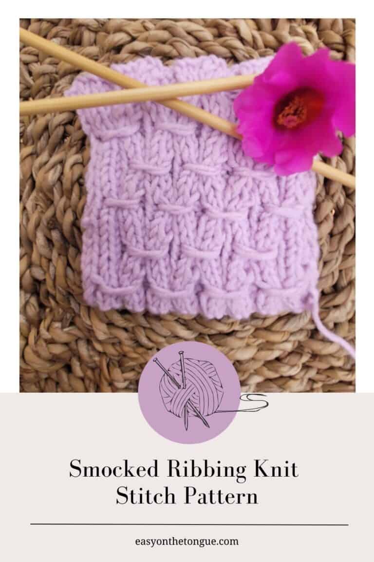 Smocked Ribbing Knit Stitch Pattern more knitting patterns on easyonthetongue.com  768x1152 Home