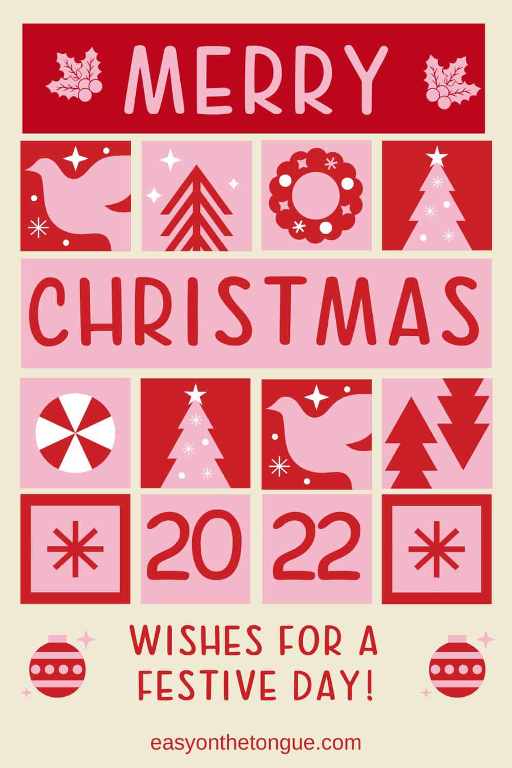 Merry Christmas 2022 Merry Christmas 2022 easyonthetongue.com Christmas Messages to Download and Share